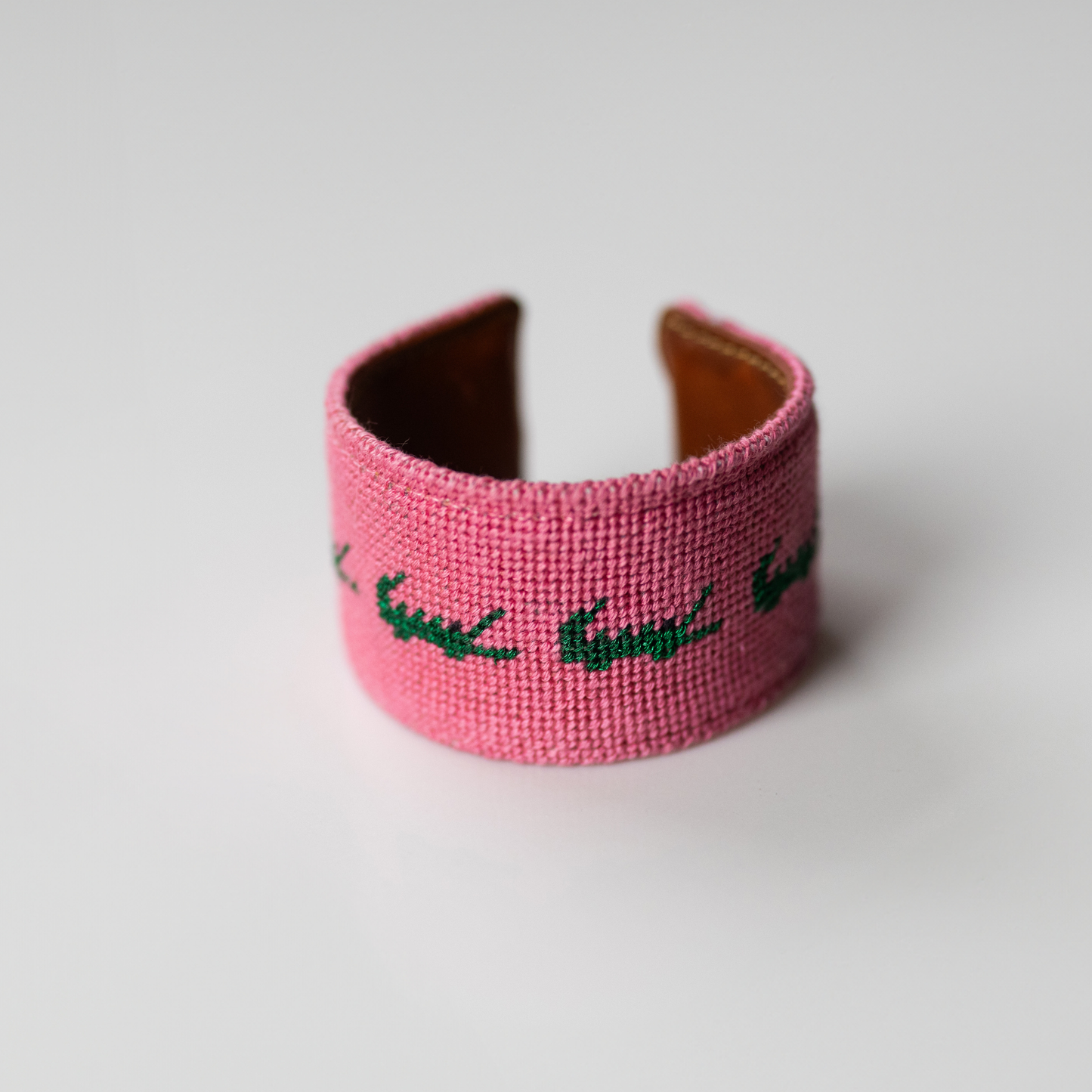 Later Gator Needlepoint Cuff Bracelet