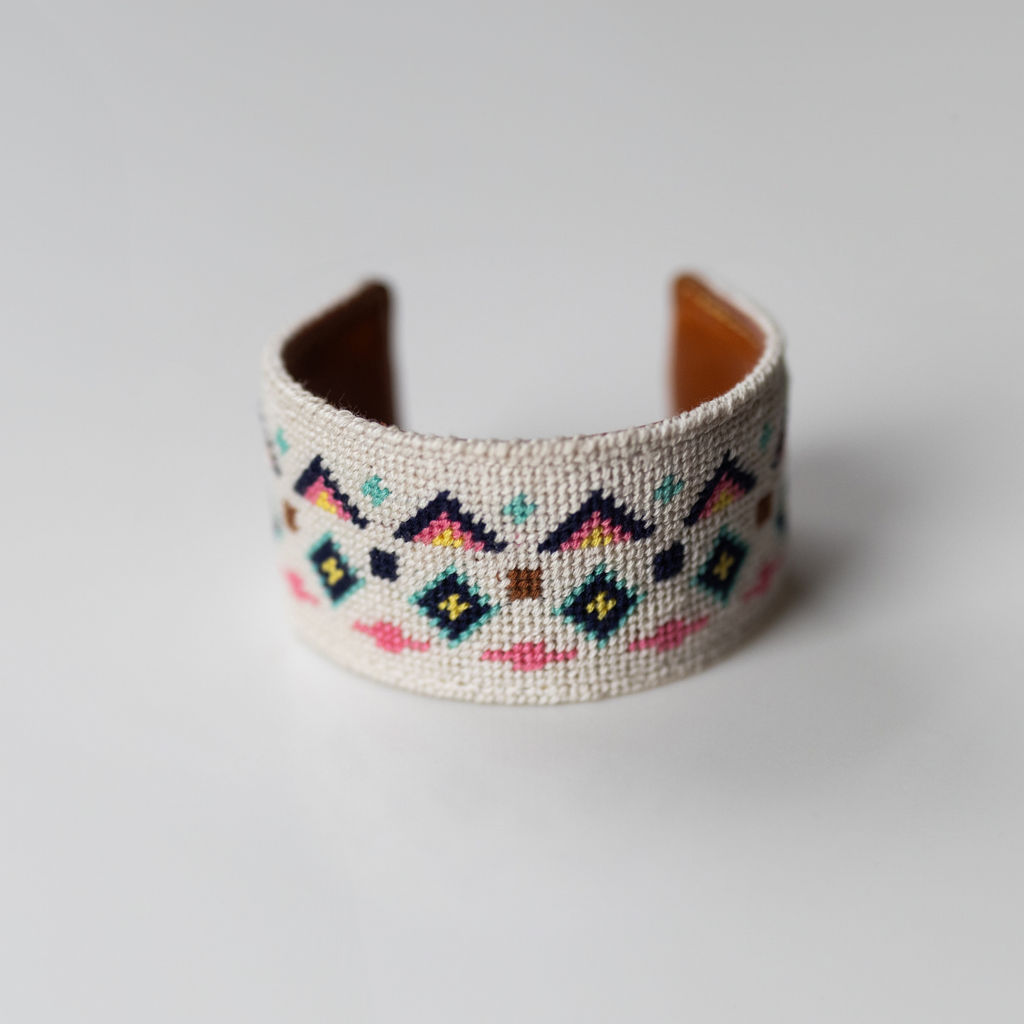 Desert Diamonds Needlepoint Cuff