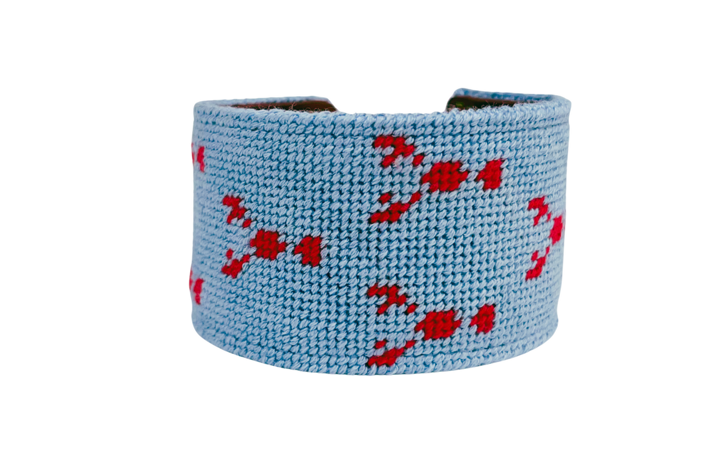 Maine Lobster Needlepoint Cuff Bracelet