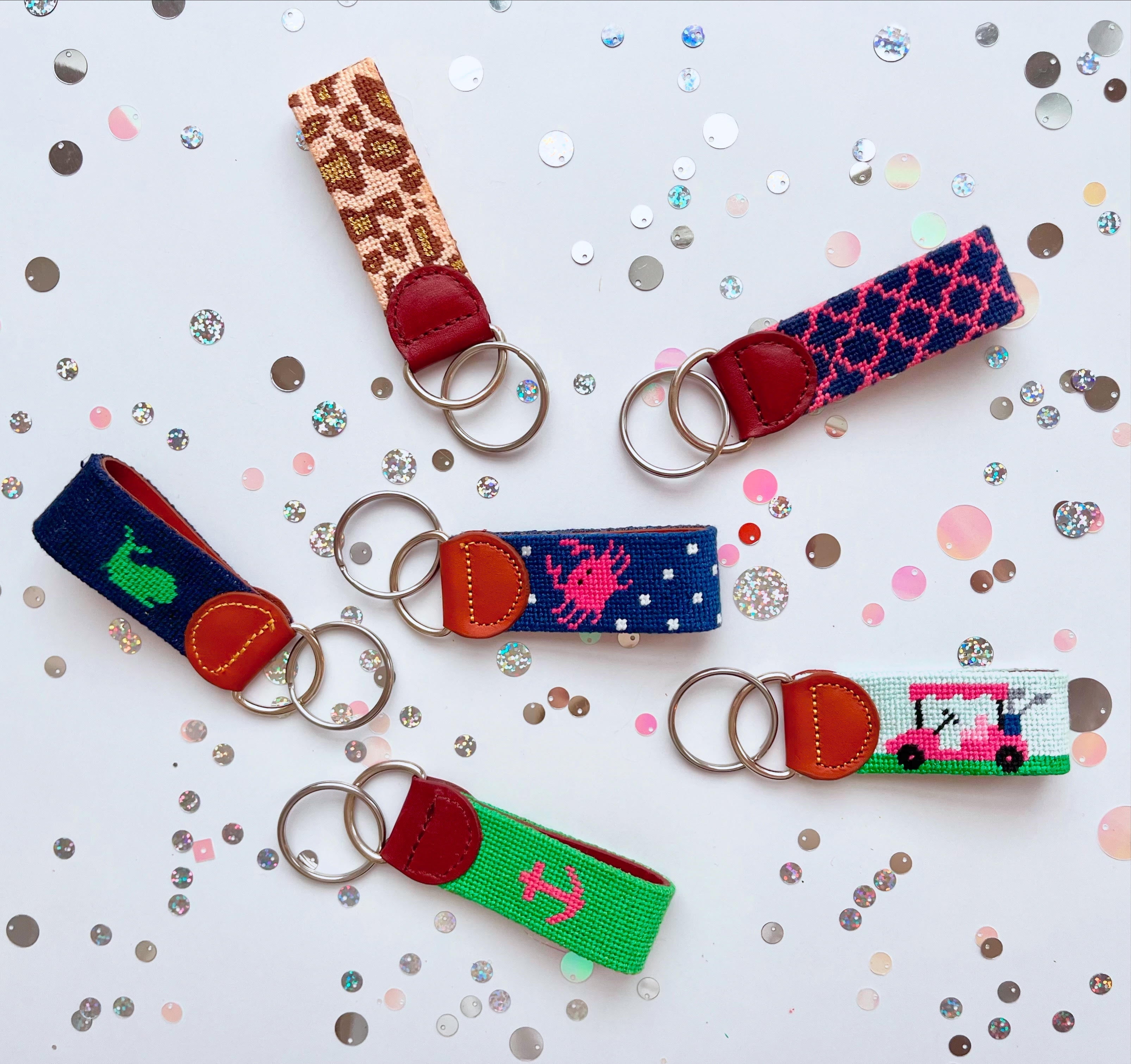 Needlepoint Key Chains