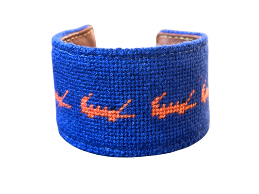 Florida Gators Needlepoint Cuff Bracelet