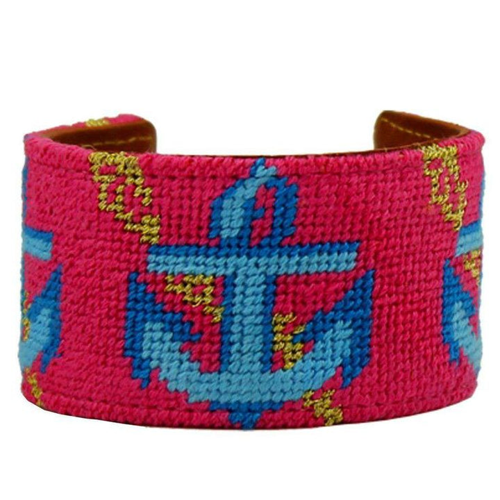 Happy Hour Needlepoint Cuff Bracelet by York Designs main image 1
