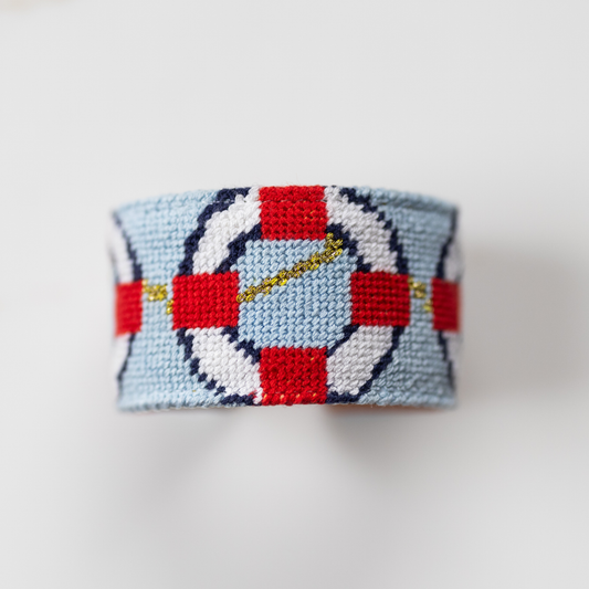 Lifesaver Needlepoint Cuff
