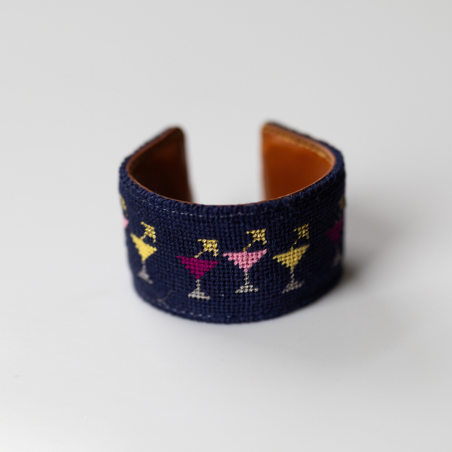 Cocktail Hour Needlepoint Cuff