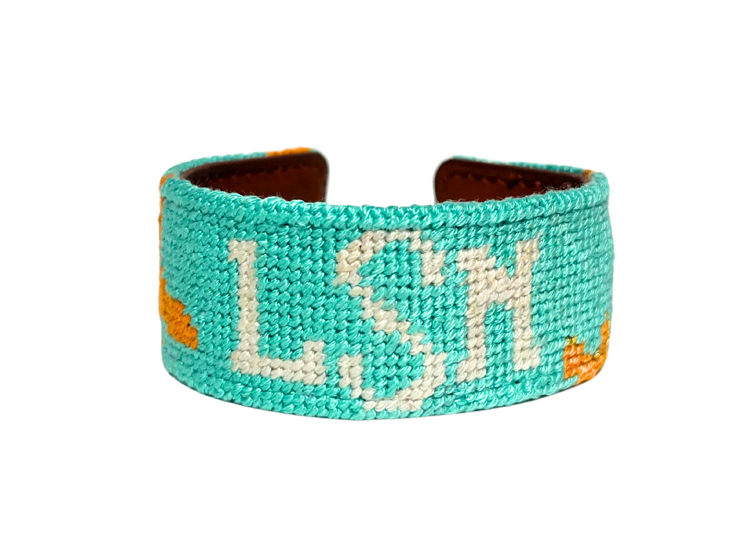 Monogram Needlepoint Cuff Bracelet - Francesca Joy Starfish