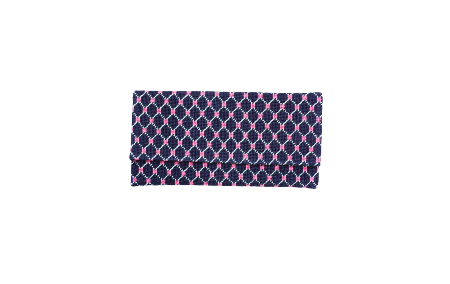 Needlepoint Diamonds Clutch Purse