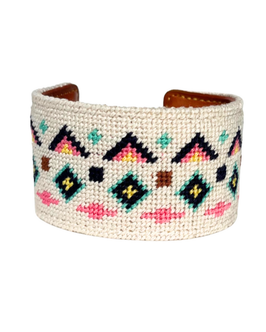 Desert Diamonds Needlepoint Cuff